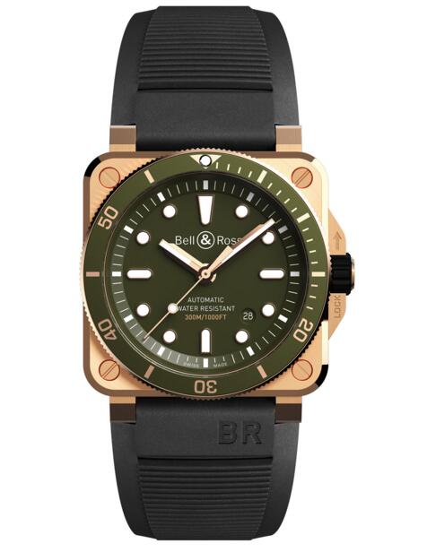 Bell and Ross BR 03-92 Diver Green Bronze BR0392-D-G-BR/SCA Fake watch